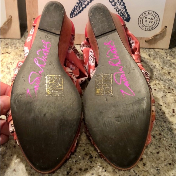 Zandra Rhodes Couture Wedges - Picture 11 of 11